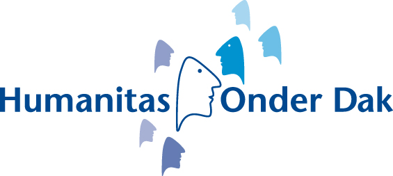 Logo Humantias Onder Dak Twente, dikkere outline voor kleine, slechte reproductie of speciale druk op vlaggen, specials en foliesnijwerk